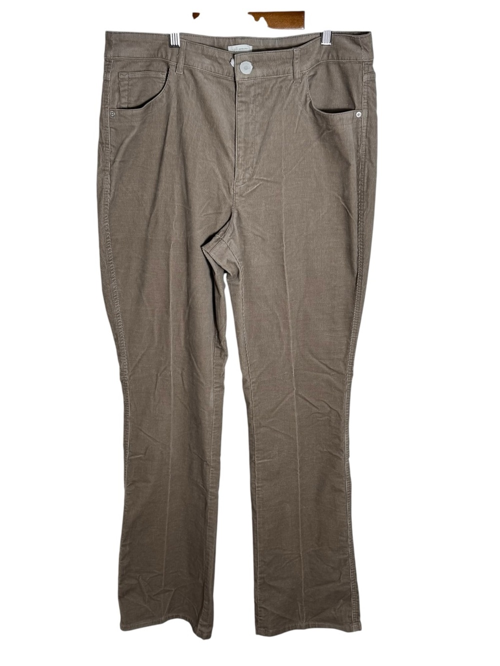 J. Jill Corduroy Bootcut Pants Size 14 Tall Brown (Driftwood) NWT 34" Inseam - Picture 8 of 9